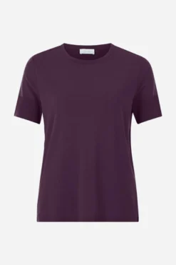 T-Shirt mit gerippten Ärmelabschlüssen
