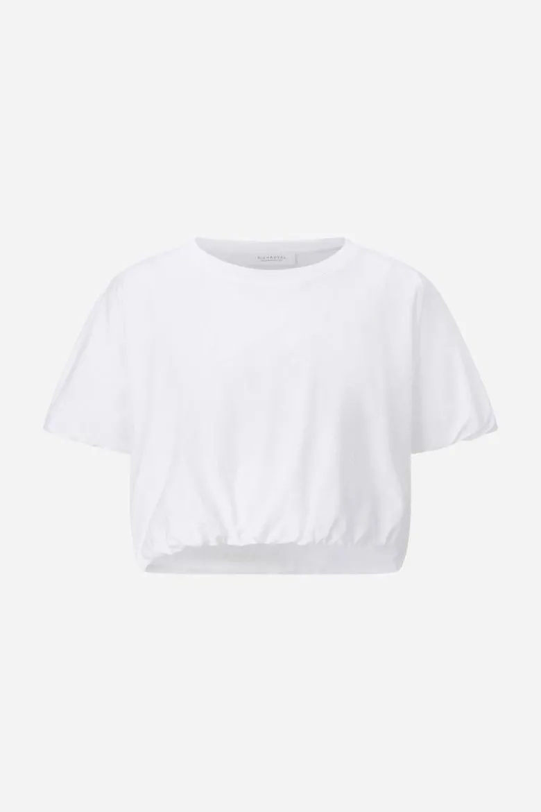 T-Shirt mit Gummizugsaum