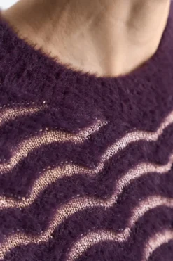 T-Shirt mit Muschelsaum