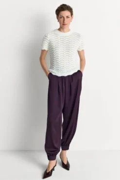 T-Shirt mit Muschelsaum