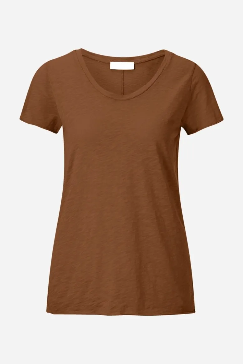 T-Shirt mit offenen Kanten