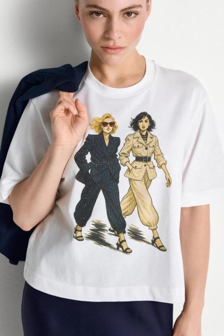 T-Shirt mit Print