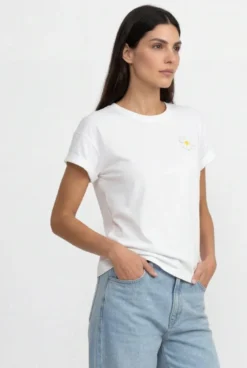 T‑Shirt mit Stickerei