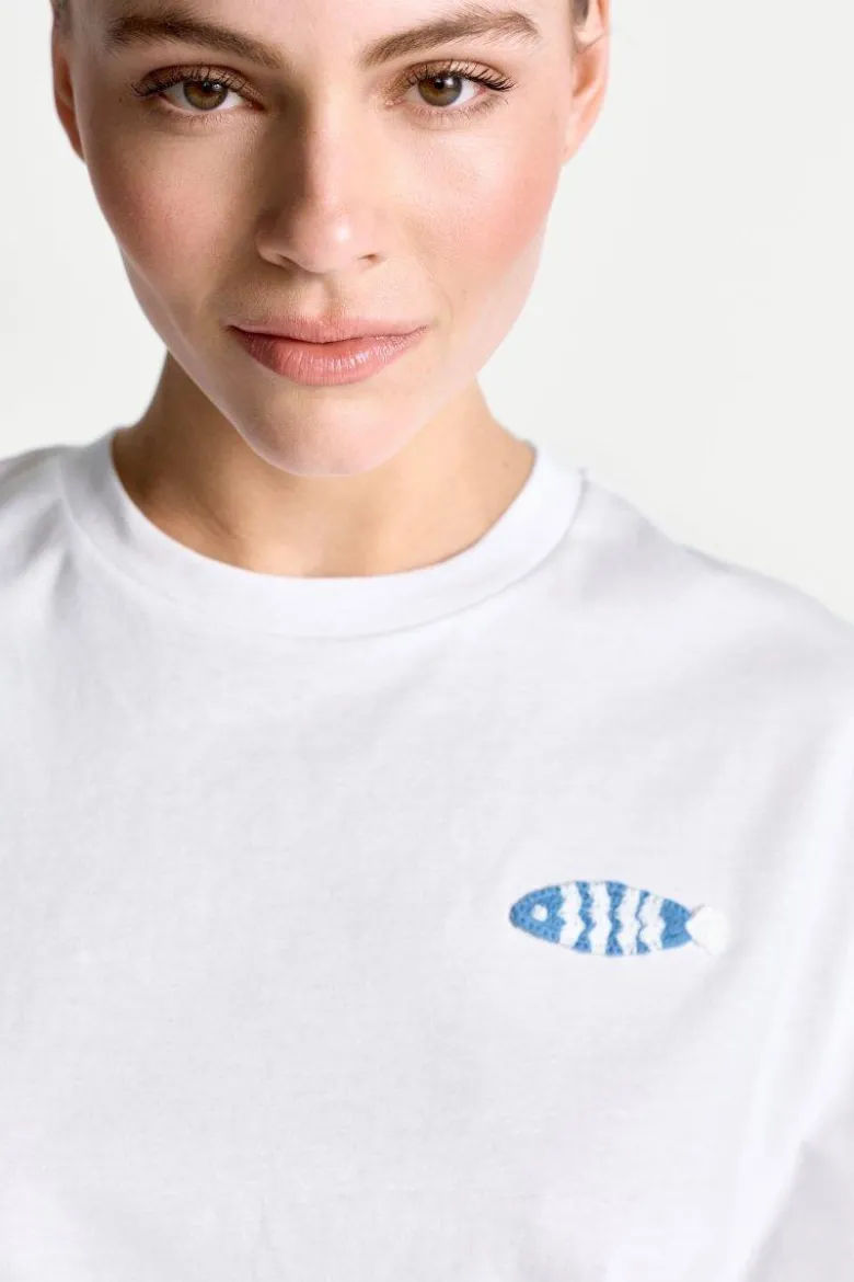 T-Shirt mit Stickerei
