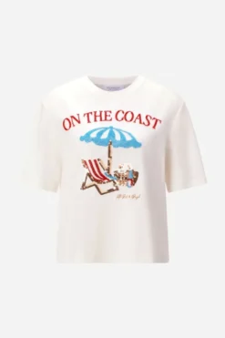 T-Shirt Perlen-Schriftzug