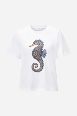 T-Shirt Seepferdchen-Print