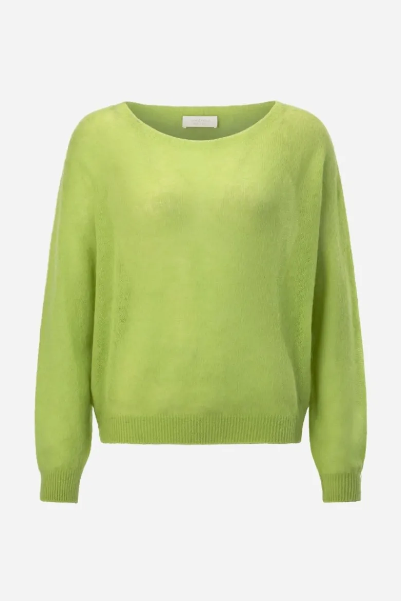 U-Boot-Pullover mit überschnittener Schulter