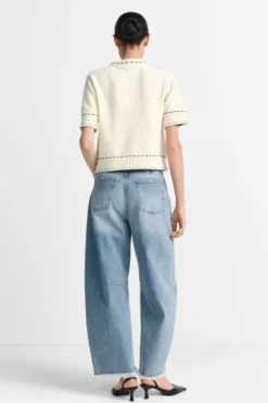 Used-Jeans in Indigoblau
