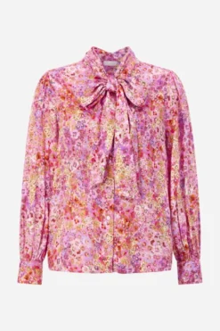 Viskosebluse mit Blumenprint