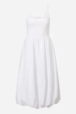 Weißes Ballonkleid