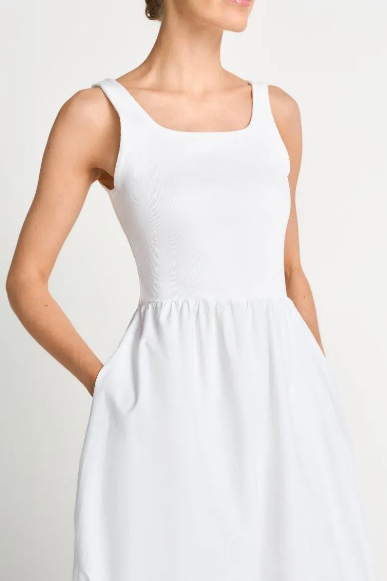 Weißes Ballonkleid