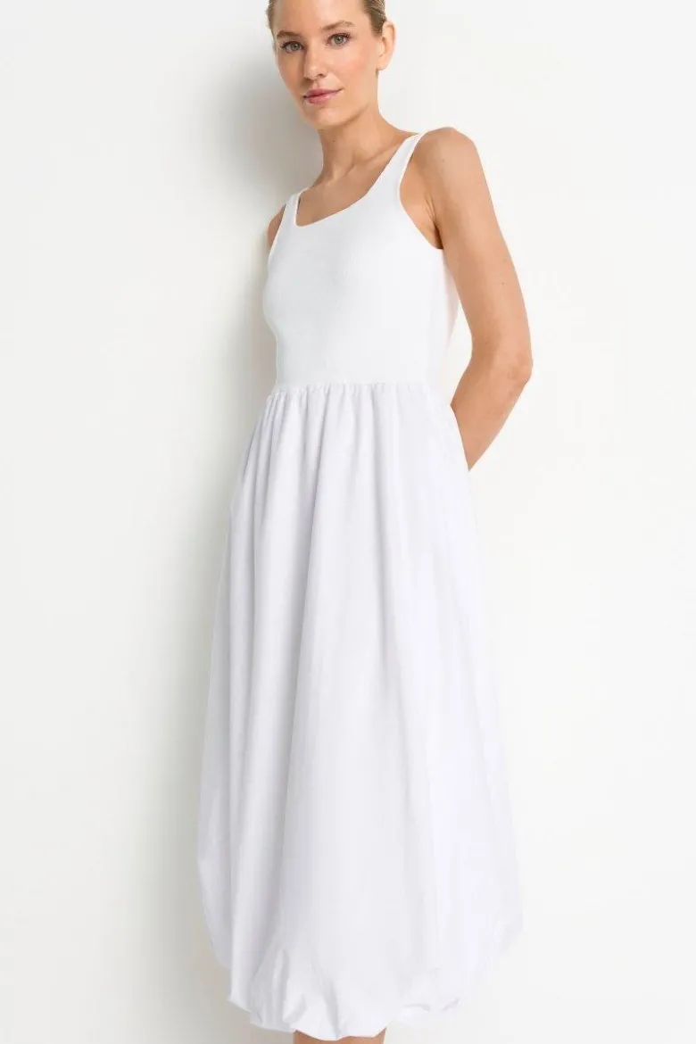 Weißes Ballonkleid