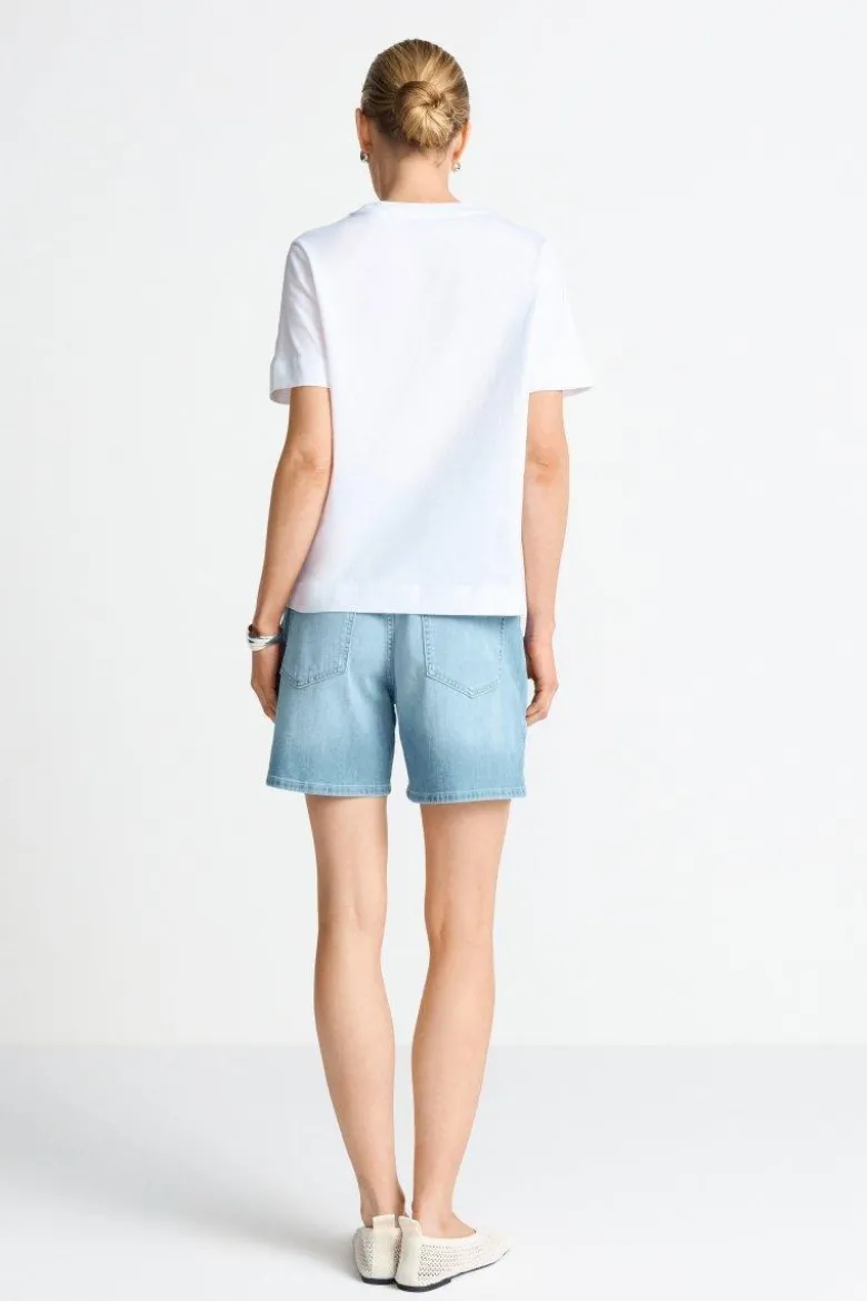 Weißes Statement-T-Shirt