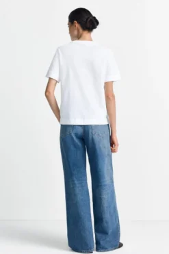 Weißes T-Shirt mit Fashion-Print