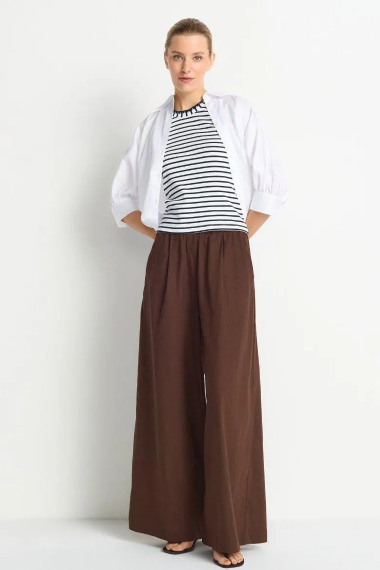 Weite Leinenhose