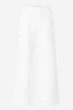 Weite Stoffhose in Weiß