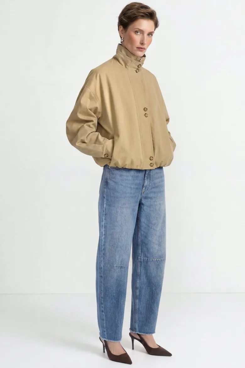 Wendejacke mit Stehkragen