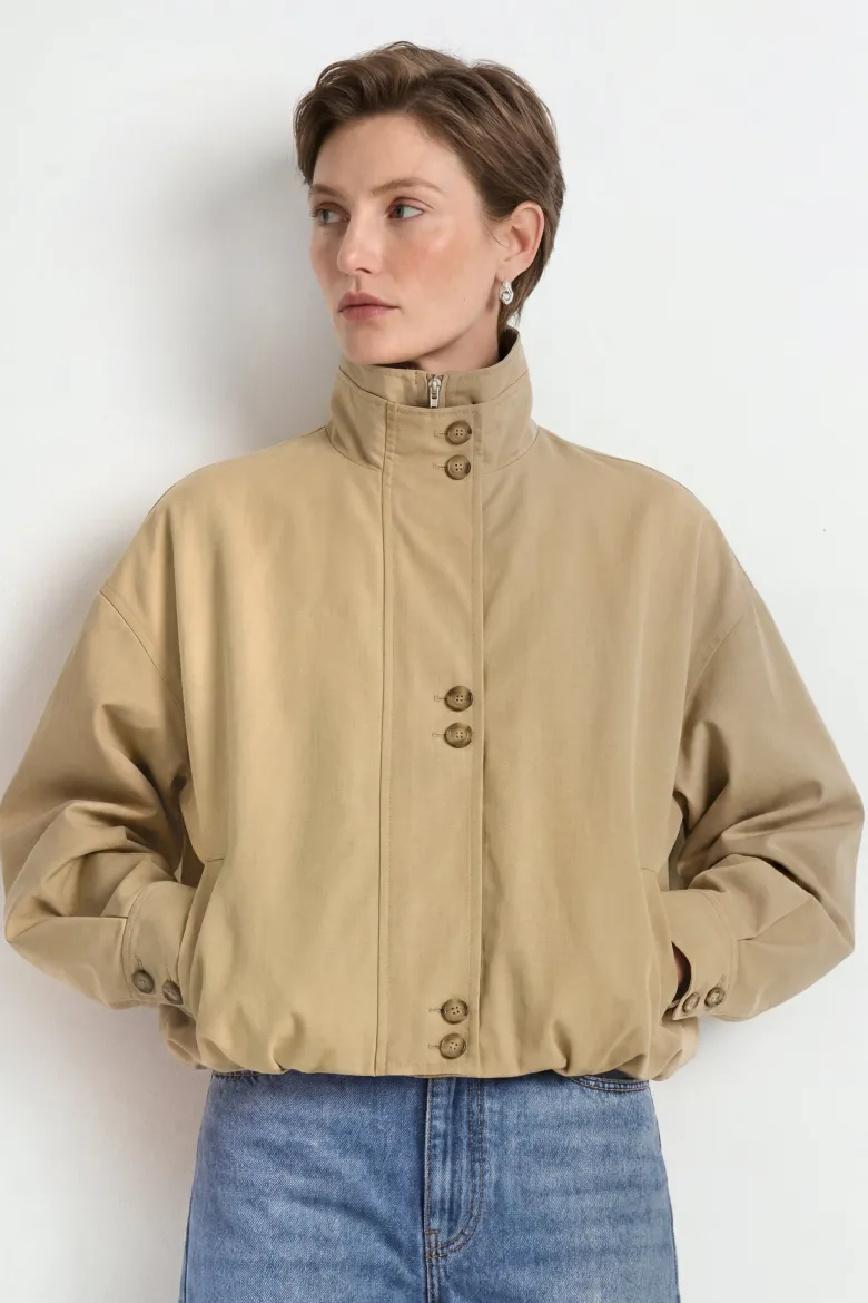 Wendejacke mit Stehkragen