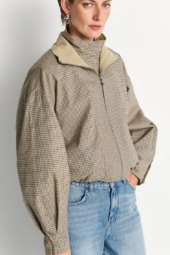 Wendejacke mit Stehkragen
