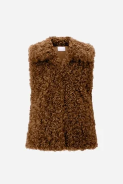Weste in Shearling-Optik
