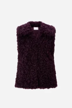 Weste in Shearling-Optik
