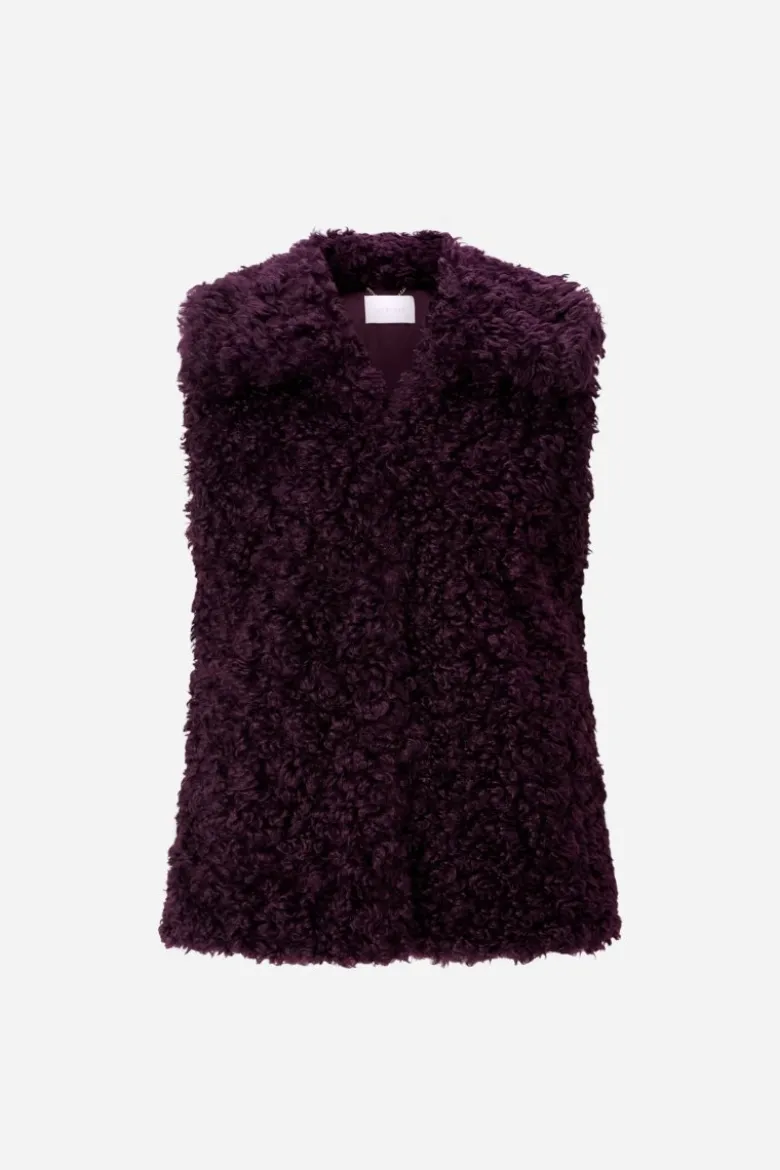 Weste in Shearling-Optik