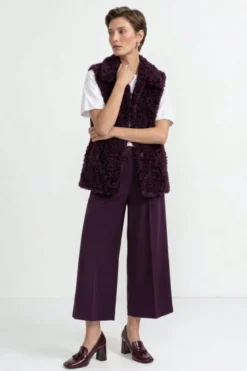 Weste in Shearling-Optik