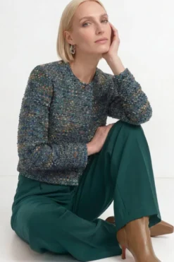 Wide-Leg Bundfaltenhose