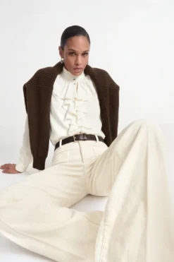 Wide-Leg-Cordhose