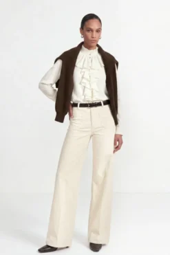 Wide-Leg-Cordhose