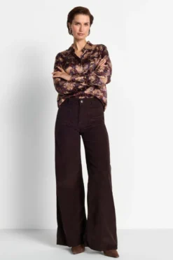 Wide-Leg-Cordhose