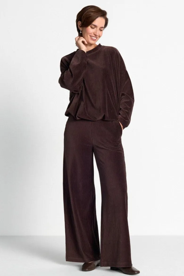 Wide-Leg-Cordhose