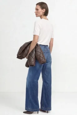 Wide Leg Denim mit hoher Taille