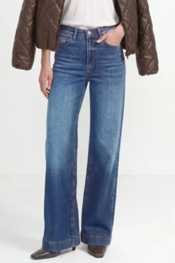 Wide Leg Denim mit hoher Taille