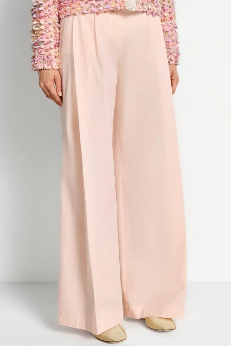 Wide-Leg-Hose mit Bundfalten