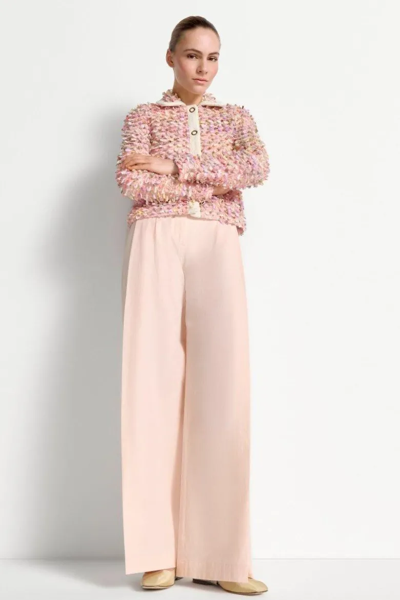 Wide-Leg-Hose mit Bundfalten
