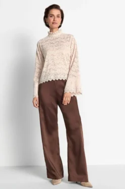 Wide-Leg-Satinhose
