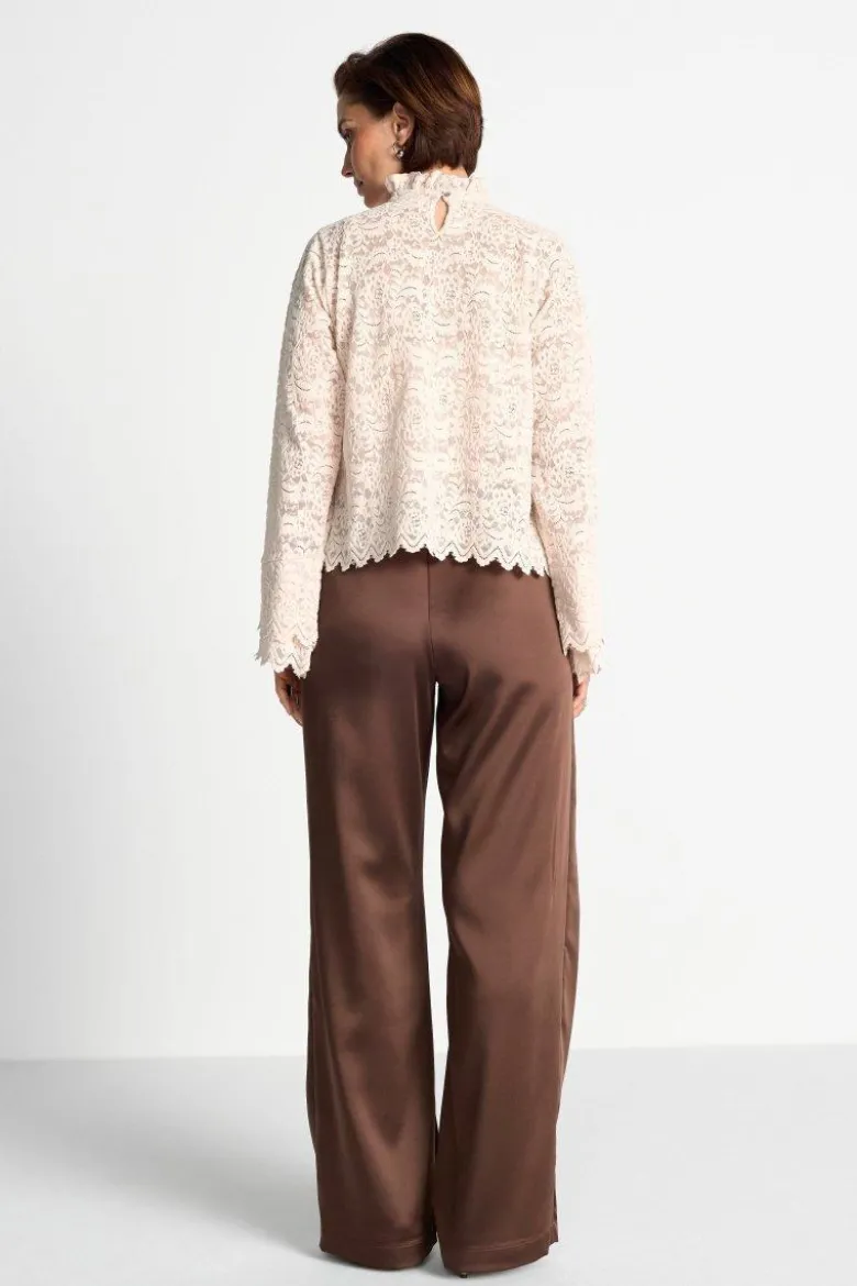 Wide-Leg-Satinhose