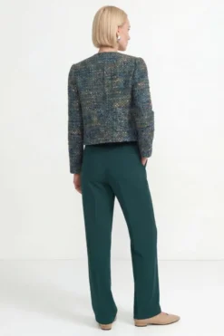 Woll-Blazer in Bouclé-Optik