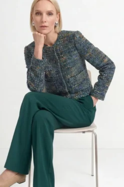Woll-Blazer in Bouclé-Optik