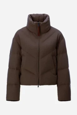 Wollmix-Jacke mit Daunenfüllung