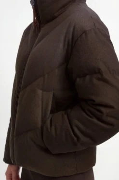 Wollmix-Jacke mit Daunenfüllung