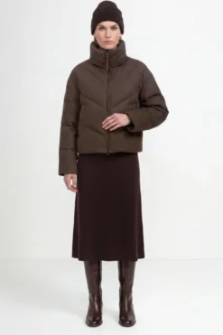 Wollmix-Jacke mit Daunenfüllung