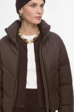 Wollmix-Jacke mit Daunenfüllung