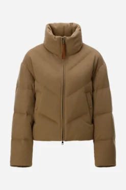 Wollmix-Jacke mit Daunenfüllung