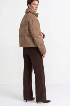 Wollmix-Jacke mit Daunenfüllung